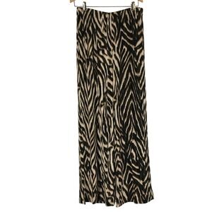 Travelers by Chico's Zebra Print Wide Leg Palazzo Pants Size 1‎ Regular
